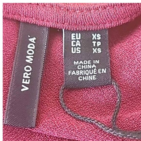 NWOT Vero Moda Women’s Fig Purple Tank Top w/ Crystal Spaghetti Straps Size XS - Picture 4 of 9